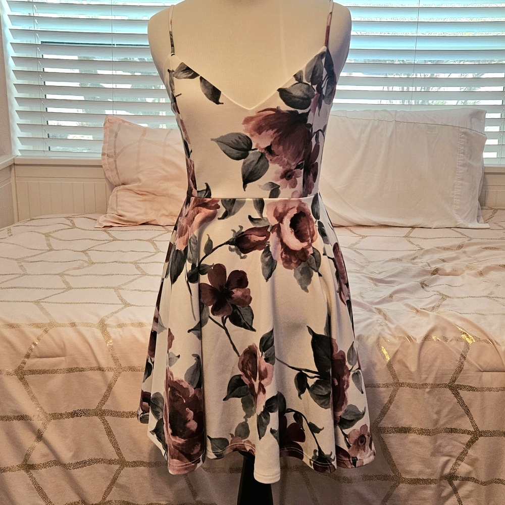 White Floral Dress